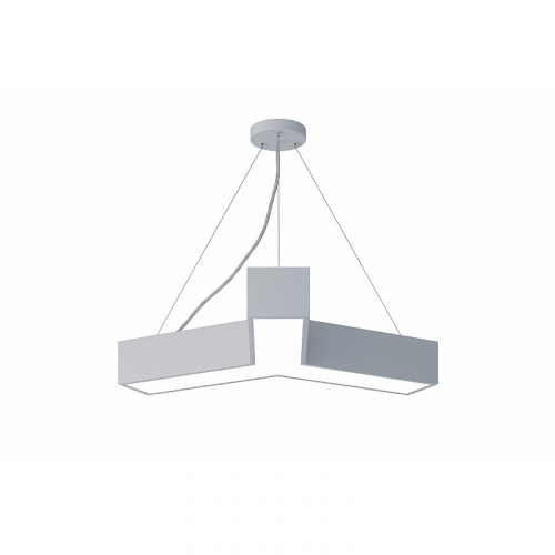 SPO-141-W-40K-028 Светильник LED ЭРА Geometria SPO-141-W-40K-028 Igrek 28Вт 4000К 1750Лм IP40 600*600*80 белый подвесной, цена за 1 шт