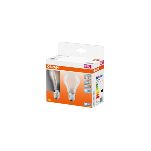 LEDSCLA60 7W/840 230VGL FR E27 Экопак1X2лампы OSRAM - филамент лампа (LEDVANCE), цена за 1 шт