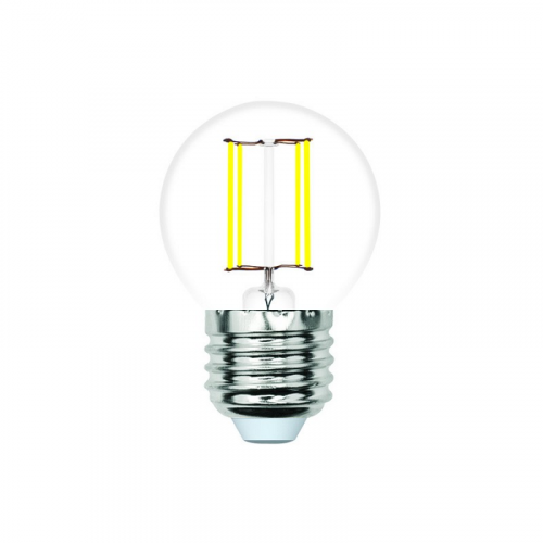Лампы светодиодные Volpe LED-G45-6W/3000K/E27/CL/SLF, цена за 1 шт