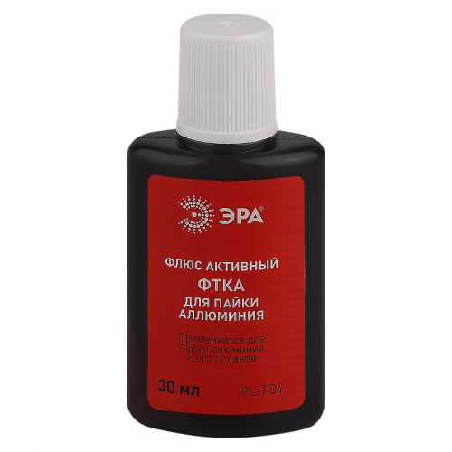 PL-F04 Флюс ЭРА PL-F04 активный ФТКА для пайки алюминия 30 мл, цена за 1 шт