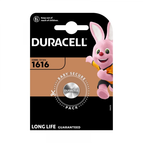 5007771 Батарейки Duracell 5007992 1616-1BL литиевая 3v 1шт., цена за 1 шт