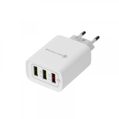 Сетевое зарядное устройство для iPhone/iPad REXANT 3 x USB, 5V, 3 А + 1 А + 1 А, белое, цена за 1 шт
