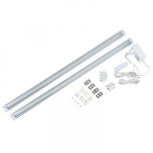 Светильники для мебели Uniel ULM-F45-2x6W/4500K IP20 SILVER, цена за 1 шт
