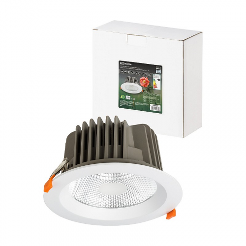 Светильник встраиваемый Даунлайт LED DCL-01-040 40 Вт, 4000 К, 80 Ra, IP20, прозрачный расс., TDM, цена за 1 шт