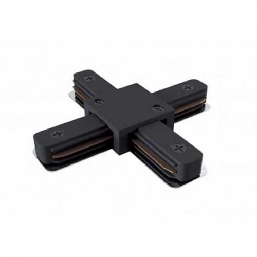 TR-1PA-СX-BK Коннектор ЭРА TR-1PA-СX-BK X-образный для однофазного шинопровода черный, цена за 1 шт