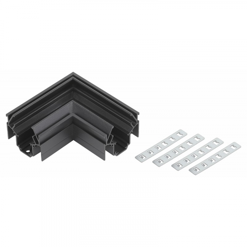 TRM-PC20-CC-B Коннектор ЭРА TRM-PC20-CC-B угловой для магнитного трекового шинопровода NOVA для натяжных потолков TRM-PC20 черный, цена за 1 шт