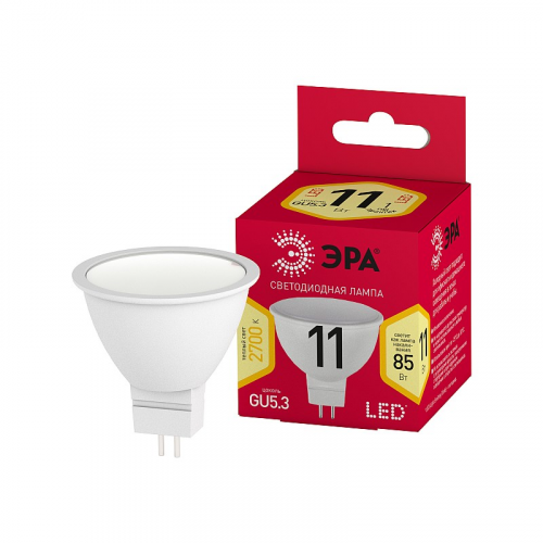 LED MR16-11W-827-GU5.3 R Лампочка светодиодная ЭРА RED LINE LED MR16-11W-827-GU5.3 R GU5.3 11 Вт софит теплый белый свет, цена за 1 шт