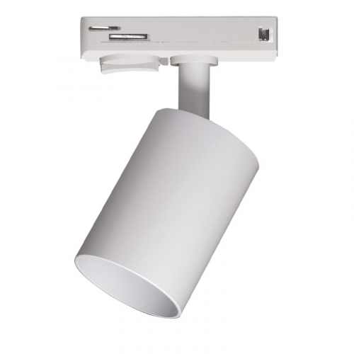 Однофазный трековый светильник PTR 26 GU10 WH (белый, компактный адаптор) 230V IP20 Jazzway, цена за 1 шт