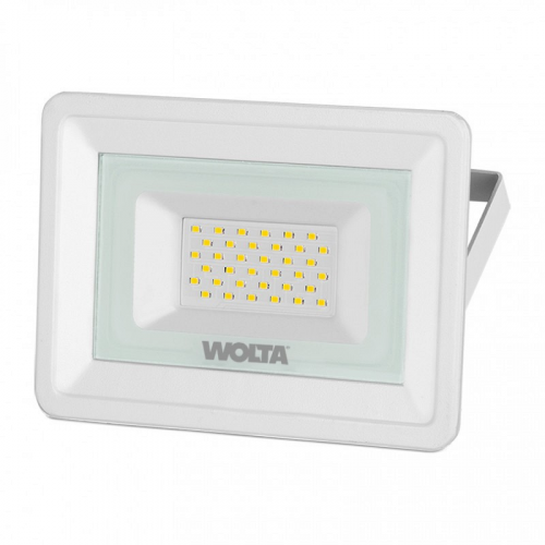 Светодиодный прожектор WOLTA WFL-30W/06W 30Вт 5700К IP65 2700лм белый, цена за 1 шт