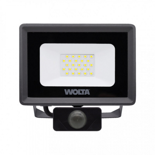 Светодиодный прожектор WOLTA WFL-20W/06S 20Вт 5700K P65 1800лм с датчиком, цена за 1 шт