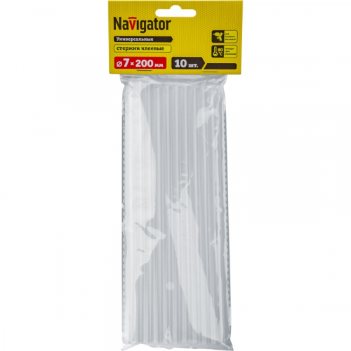 Клей Navigator 93 243 NEM-Ks01-7-200-H10 (стержень, 7 мм*200 мм, 10 шт), цена за 1 упак