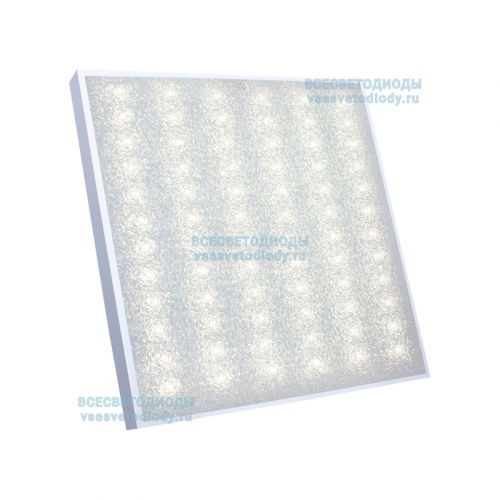 Светильник Грильято 36W-4700Lm суперэффективный 4000-4500К Колотый лед -ILLUMINATE WORD (iw052-36-kl-4k), цена за 1 шт