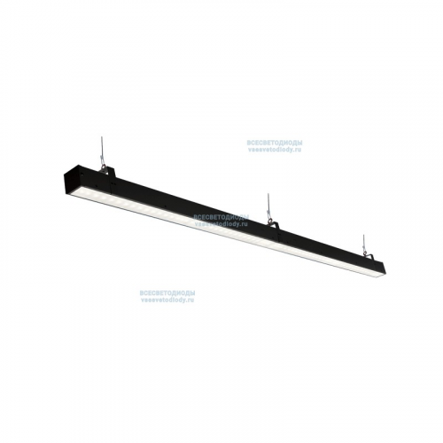 Светильник Слимлайт Линейный 30W-3900Lm IP40 4000-4500К Микропризма черный -ILLUMINATE WORD (iw091-30-mpr-4k-RAL9005), цена за 1 шт