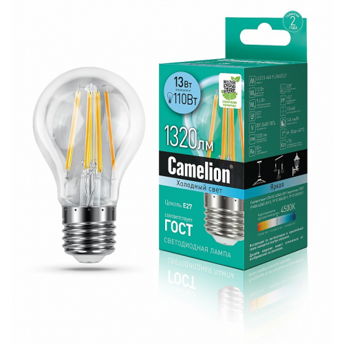 Camelion LED13-A60-FL/845/E27 (Эл.лампа светодиодная 13Вт 220В), цена за 1 шт