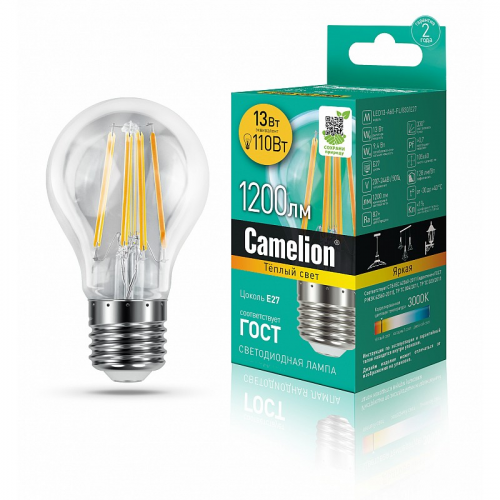 Camelion LED13-A60-FL/830/E27 (Эл.лампа светодиодная 13Вт 220В), цена за 1 шт