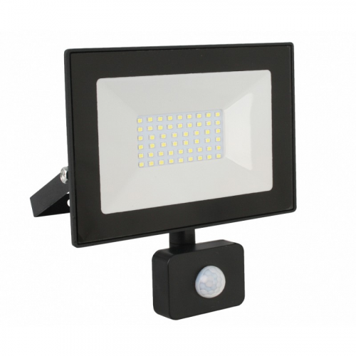 Ultraflash LFL-3002S C02 черный (LED прожектор с датчиком, 30 Вт, 230В, 6500К), цена за 1 шт