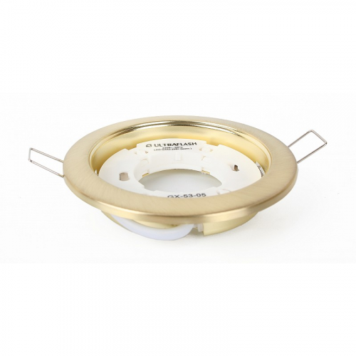 Ultraflash GX-53-05 (Металл. встраиваемый св-к, матовое золото, 220В), цена за 1 шт