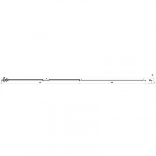 Ultraflash LWL-2020-01 (Led Линейный, 9 Вт, с проводом и выключателем), цена за 1 шт