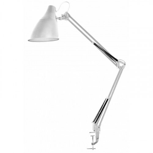 Camelion KD-335 C01 белый (Свет-к настольн.с метал. струбциной, 230V, 40W, E27), цена за 1 шт