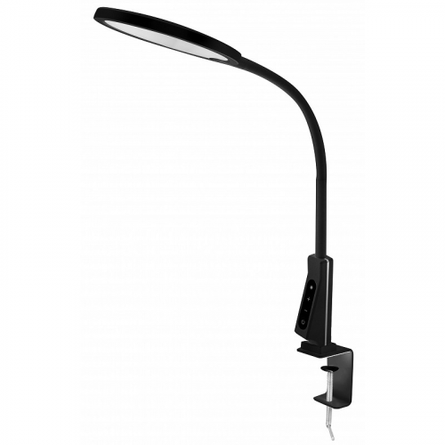 KD-837 C02 черн.LED(Свет-к наст.,на струбц., 7Вт,230В,450лм,сенс.рег.ярк и цвет.темп,USB-5В,1А ), цена за 1 шт