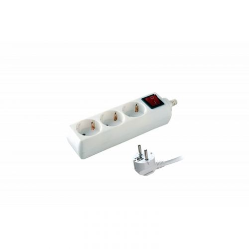 Volsten S 3x3-ZDV (э/удл., земля, выключ.,дети, 3 гн. 3 м., 10А, 2200 Вт.), цена за 1 шт
