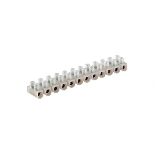 Volsten V02-9W-PE-010 (Зажим контактный винтовой PE 10A 2,5-6,0 мм.кв. белый) (упак. 10 шт.), цена за 1 упак