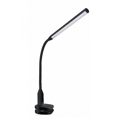 Camelion KD-793 C02 чёрный LED(Свет-к настол,6 Вт,зажим-струбцина,230В,сенс,4 ур.ярк,4000К), цена за 1 шт