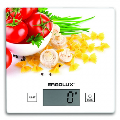 ERGOLUX ELX-SK01-С36 паста,томаты и грибы (весы кухонные до 5 кг, 150*150 мм), цена за 1 шт