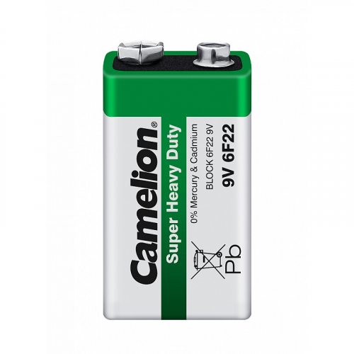 Camelion..6F22 SR-1 (6F22-SP1G, батарейка крона 9В), цена за 1 шт