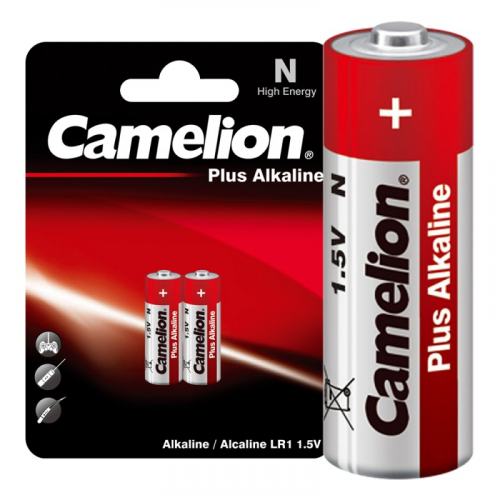 Camelion..LR1 Plus Alkaline BL-2 (LR1-BP2, батарейка,1.5В) (упак. 2 шт.), цена за 1 упак