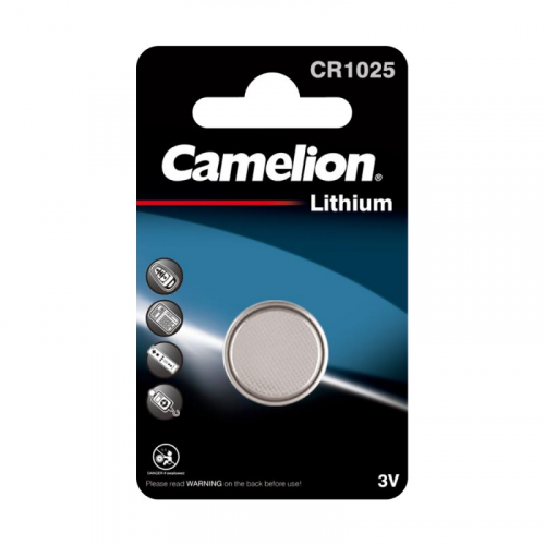 Camelion CR1025 BL-1 (CR1025-BP1, батарейка литиевая,3V), цена за 1 шт