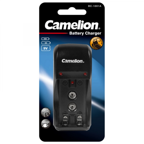 Camelion BC-1001A (Зарядное устр-во, 2хAA, AAA, 1x9V), цена за 1 шт