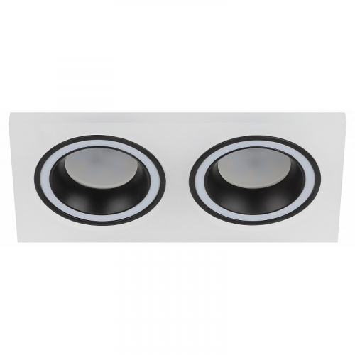 DK92 WH/BK Встраиваемый светильник декоративный ЭРА DK92 WH/BK MR16/GU5.3 белый/черный, цена за 1 шт