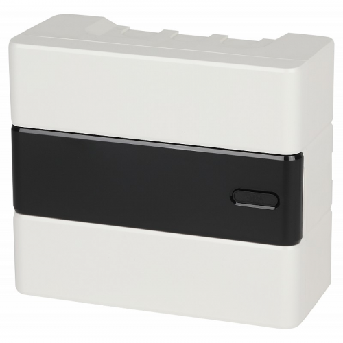 BOXS-08-p-s-t Корпус пластиковый навесной ЭРА TREND ЩРН-П-08 IP41 прозрачная крышка белый, цена за 1 шт