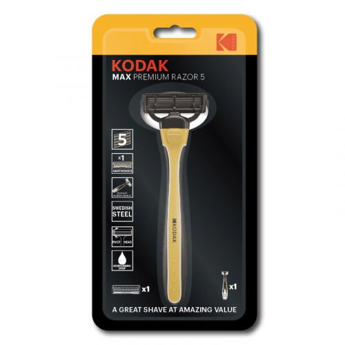 30423558 Бритвенные системы Kodak MAX Prem Razor 5 Starter мужская 5 лезвий, цена за 1 шт