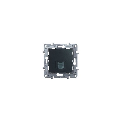 Розетка RJ 45 UTP кат.6 один выход Legrand Etika (Антрацит), цена за 1 шт