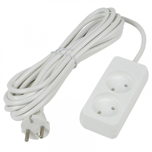 Удлинители бытовые Uniel S-CU2-5 WHITE, цена за 1 шт