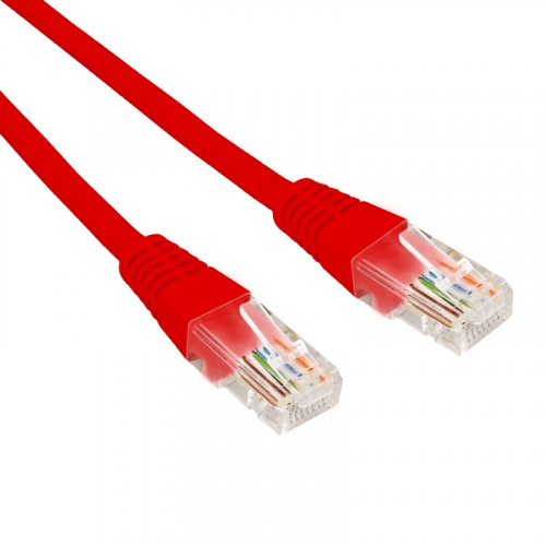 Патч-корд U/UTP, CAT 6, RJ45-RJ45, 26AWG, LSZH, красный, 3м REXANT, цена за 1 шт