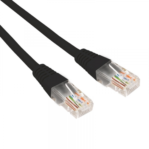Патч-корд U/UTP, CAT 6, RJ45-RJ45, 26AWG, LSZH, черный, 5м REXANT, цена за 1 шт