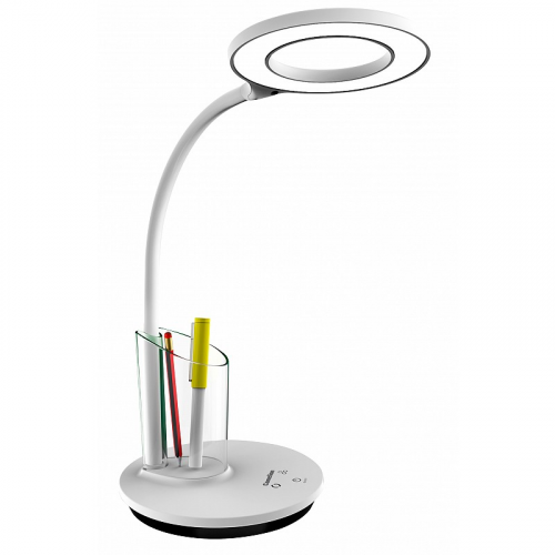 Camelion KD-826 C01 бел.LED (Свет наст.,8 Вт,230В,480лм,сенс,RGB-подсв,рег.ярк/цвет.темп, пенал), цена за 1 шт
