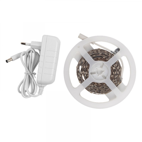 Лента светодиодная GLS-5050-30-7.2-12-IP20-PRO-6-5-KIT готовый комплект 5м с адаптером, цена за 1 упак