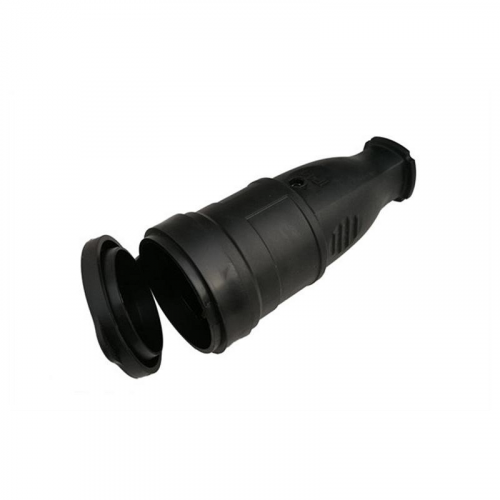 Розетка разборная GRV-S-16-R-G-B-IP44, 16А, круглая, с/з, черная, IP44, 1/20/200, цена за 1 шт