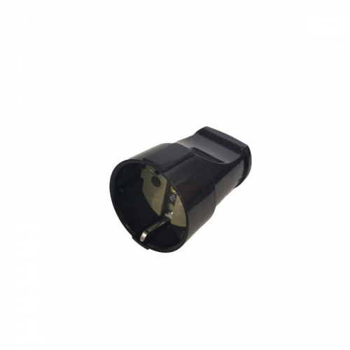 Розетка разборная GRV-S-16-R-G-B-IP20, 16А, круглая, с/з, черная, IP20, 1/20/200, цена за 1 шт
