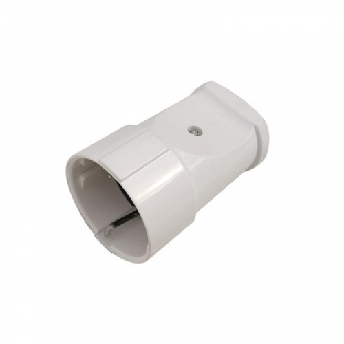 Розетка разборная GRV-S-16-R-G-W-IP20, 16А, круглая, с/з, белая, IP20, 1/20/200, цена за 1 шт
