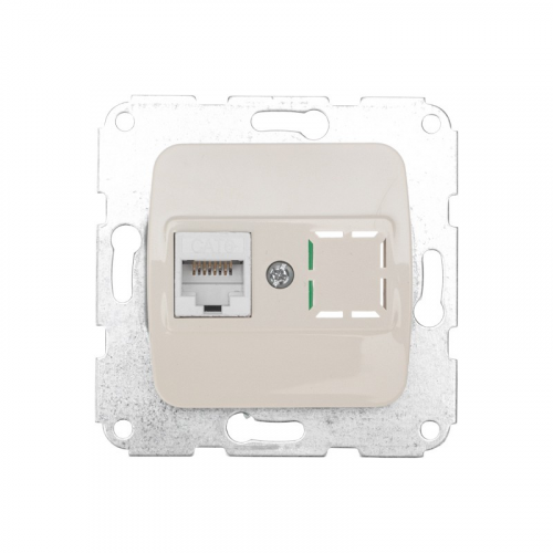DEA Розетка Компьютер RJ45 с/у мех. Беж KRANZ, цена за 1 шт