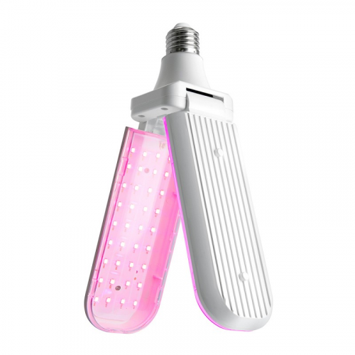 Лампа светодиодная 2-х лепестковая, (20W) 230V E27, красно-синий спектр LB-7000, цена за 1 шт