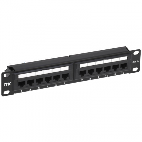 ITK 1U патч-панель кат.5E UTP 12 портов 10" (Dual IDC), цена за 1 шт
