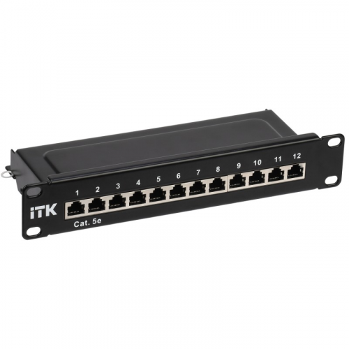 ITK 1U патч-панель кат.5E STP 12 портов 10" (Dual IDC), цена за 1 шт
