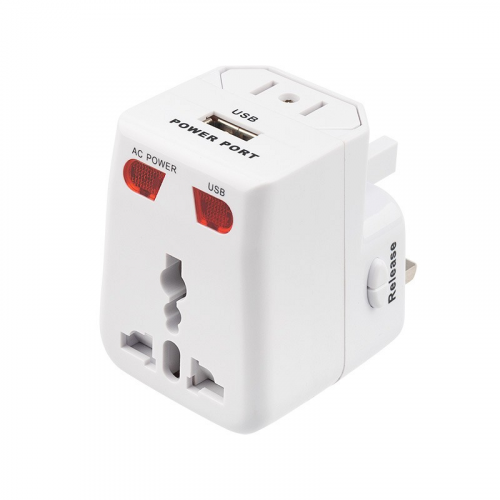 Адаптер сетевой Путешественник с USB REXANT, цена за 1 шт