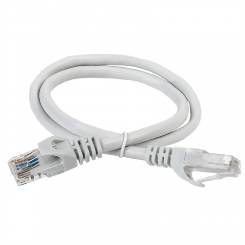 ITK Коммутационный шнур (патч-корд) кат.6 UTP PVC 10м серый, цена за 1 шт